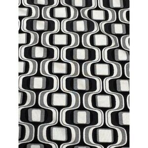 Lane Bryant Blouse Stretch Collared Button Up 26 28 Geometric Retro Inspired